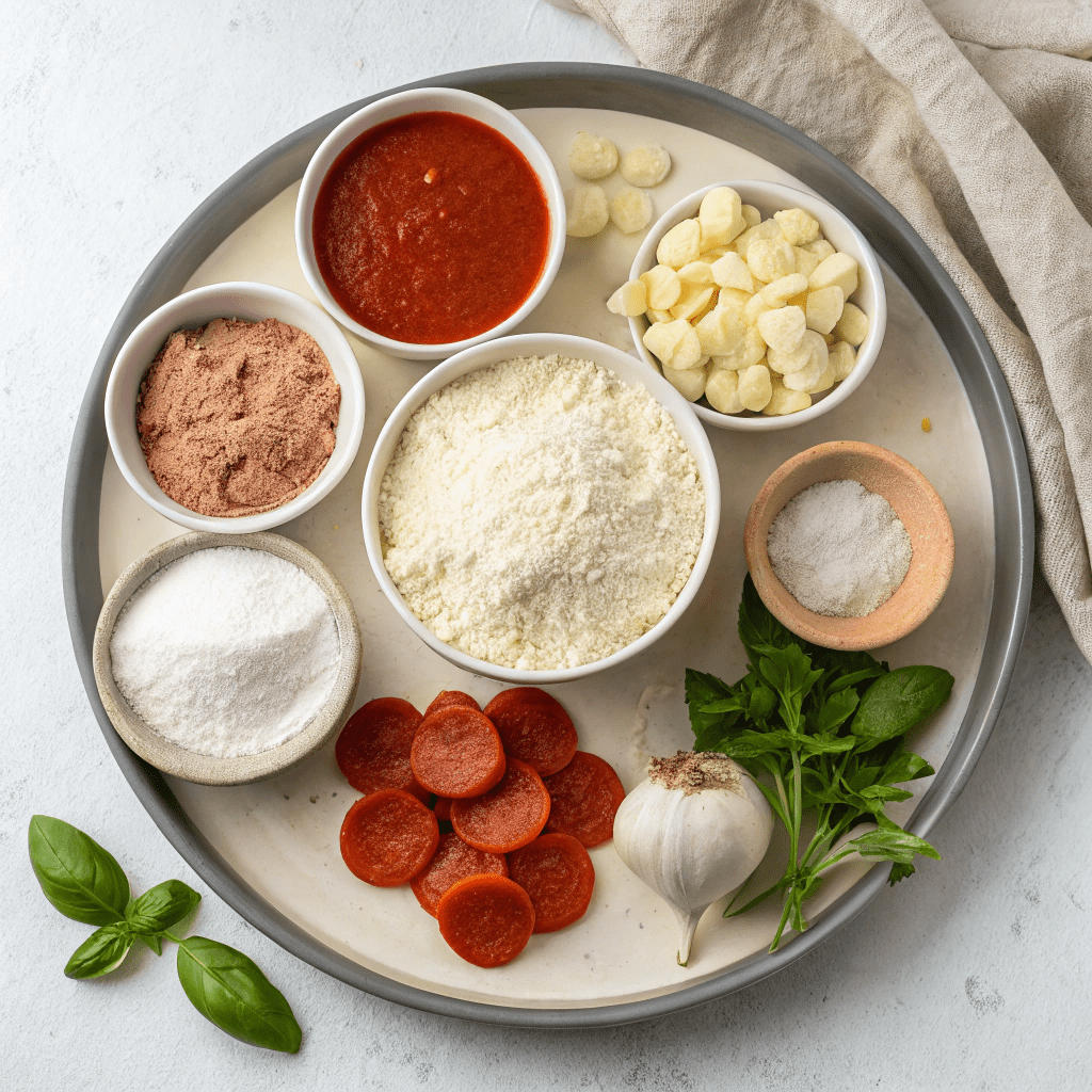 Ingredients for Pizza Monkey Bread (Pull Apart Bread)