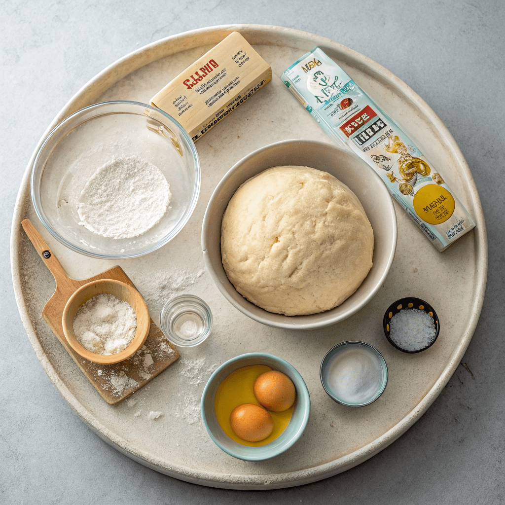 Ingredients for Crazy Dough Pretzels