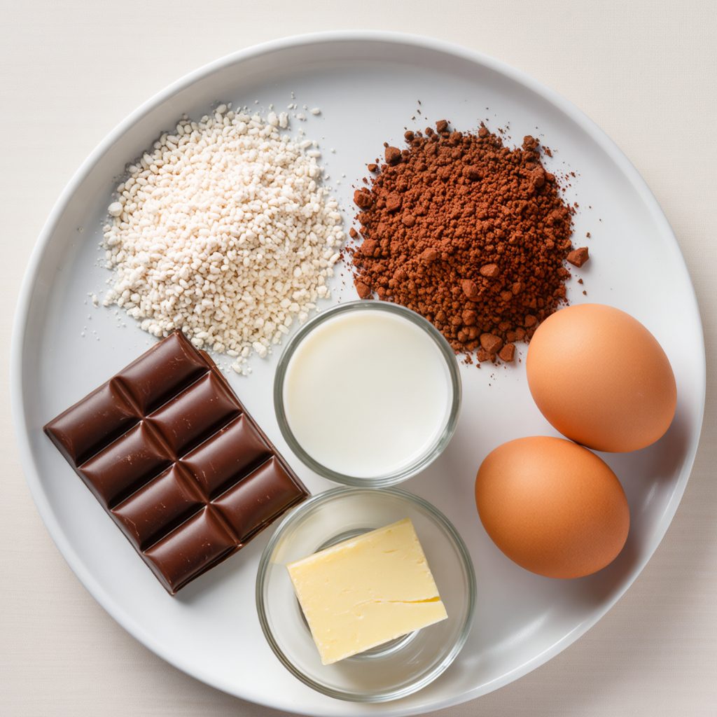 Ingredients of Chewy Mochi Brownies