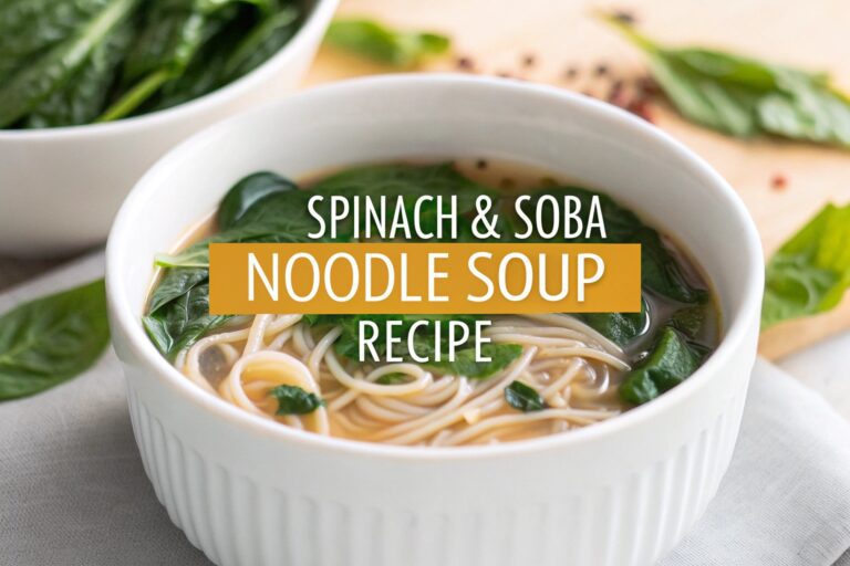 Spinach & Soba Noodle Soup Recipe