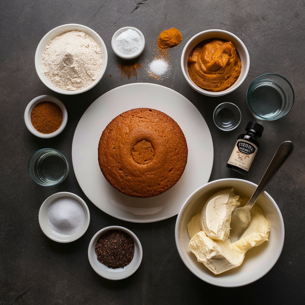 Ingredients for Pumpkin Olive Oil Cake