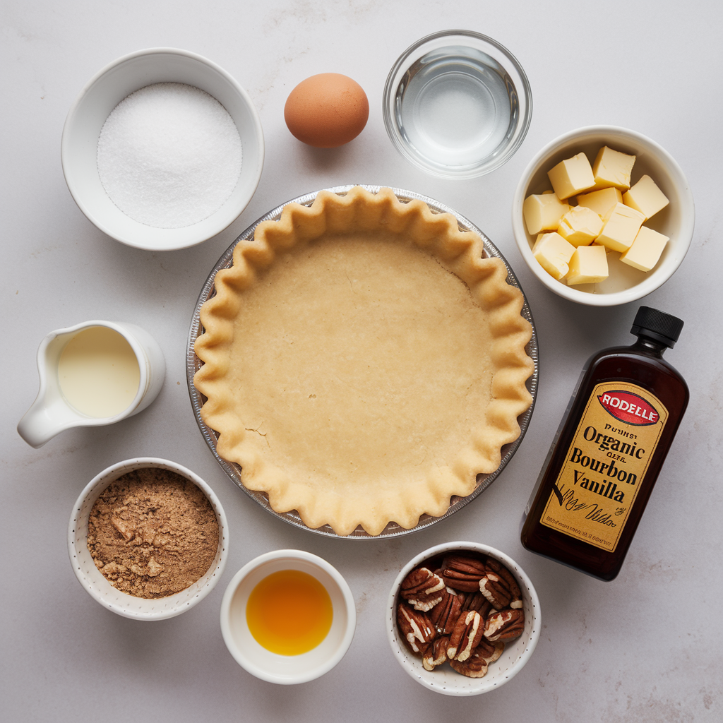 Ingredients for Caramel Pecan Pie