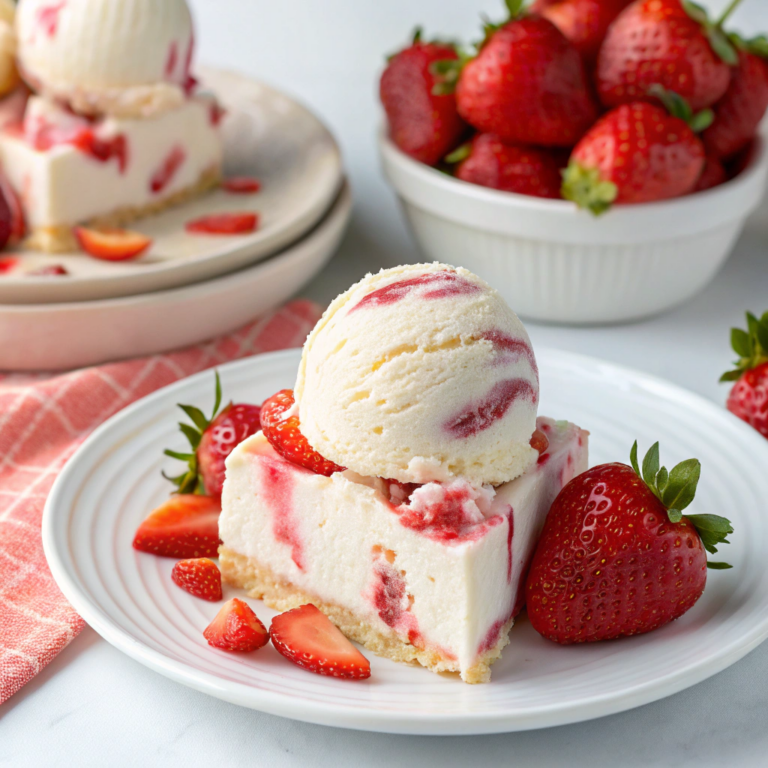 Strawberry Cheesecake Ice Cream Recipe