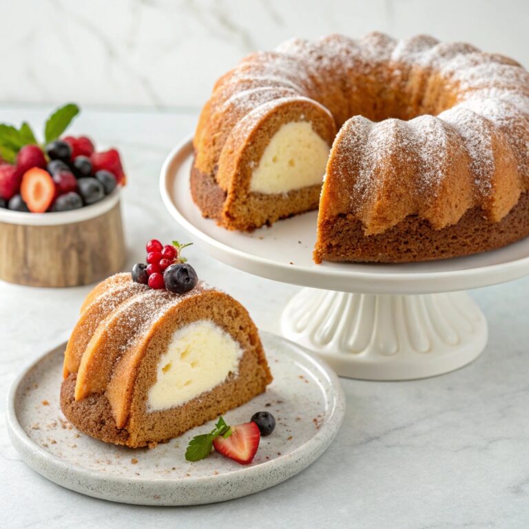 Carrot Bundt Cake (With Cheesecake Filling)