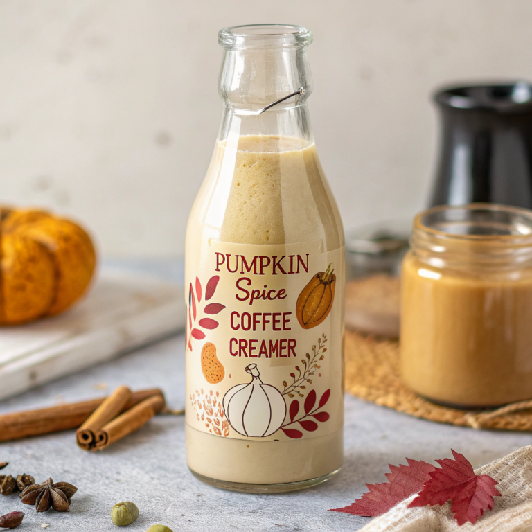 Homemade Pumpkin Spice Coffee Creamer