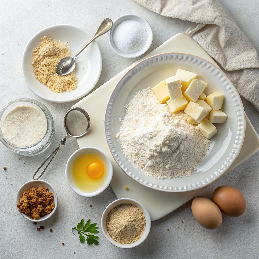 Ingredients for Panettone (Italian Christmas Bread)