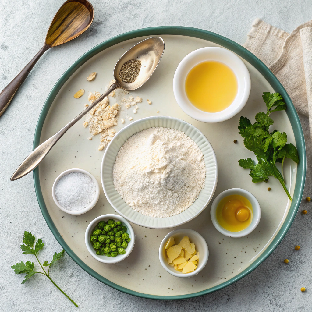 Ingredients for Traditional Indian Roti