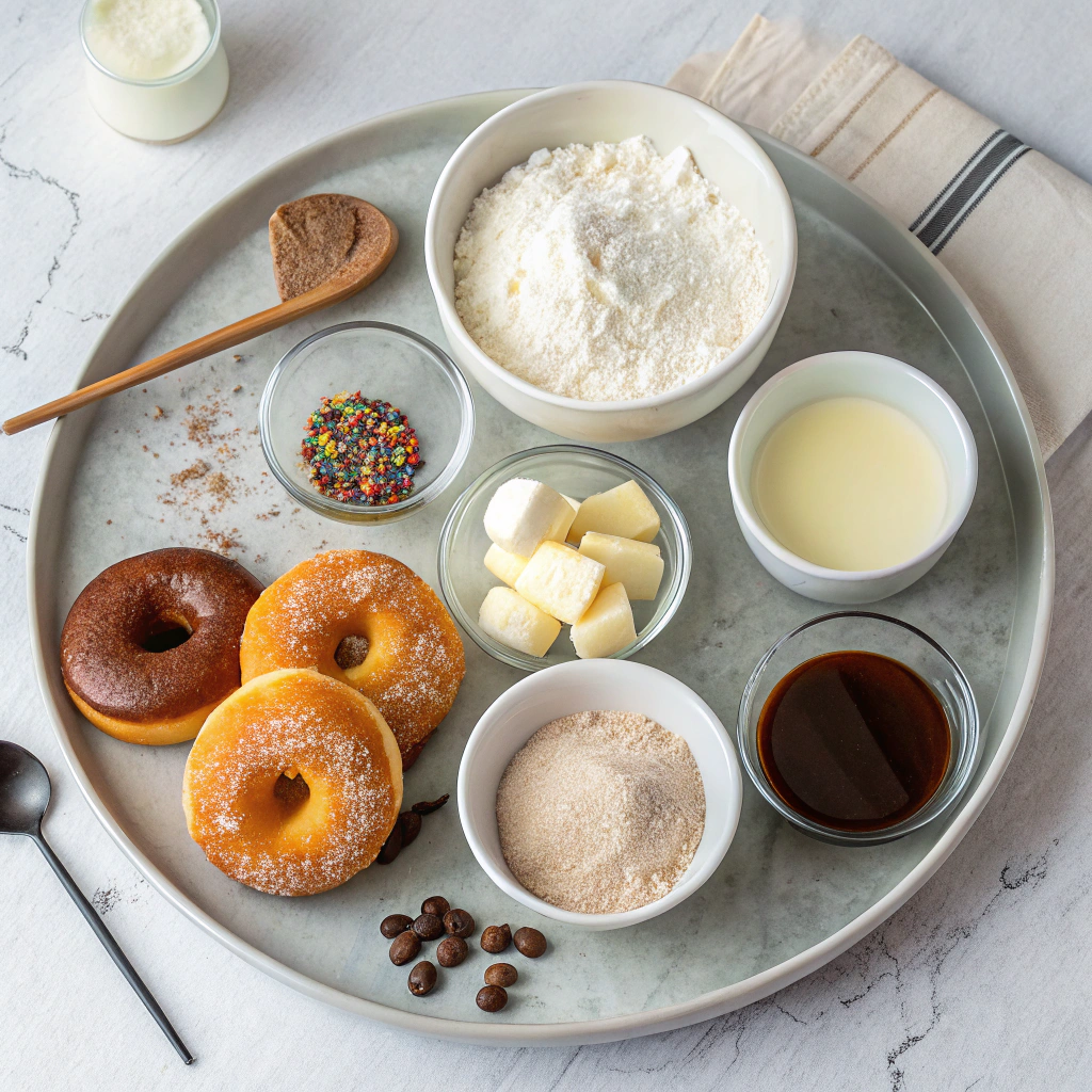 Ingredients for Churro Donuts (Baked Not Fried)