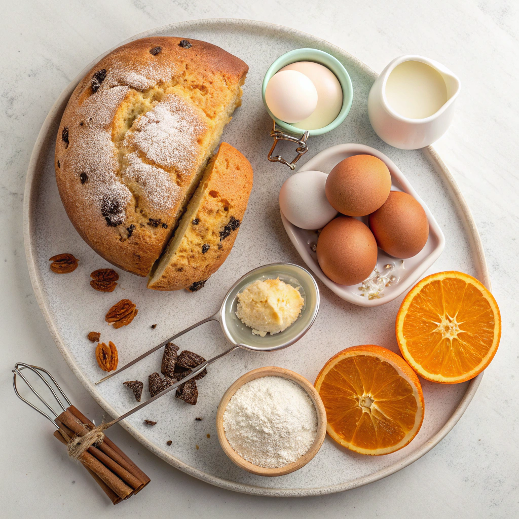 Ingredients for Panettone Bread Pudding