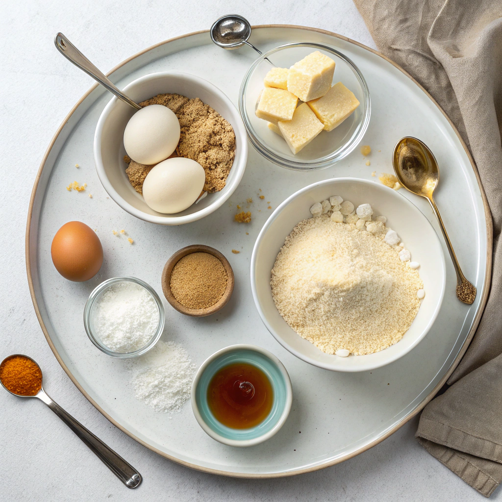 Ingredients for Keto Sugar Cookies