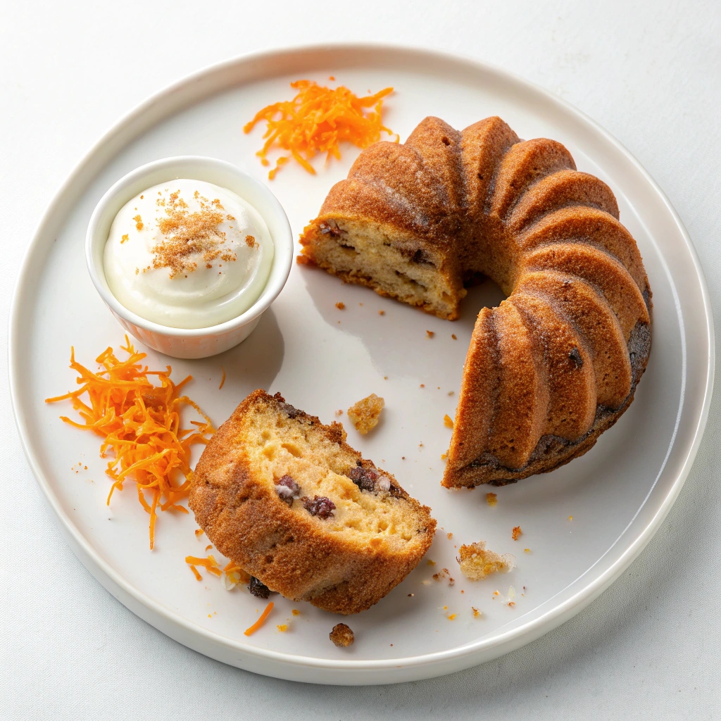 Ingredients for Carrot Bundt Cake with Cheesecake Filling