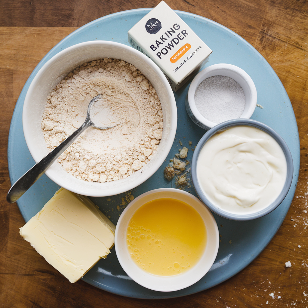 Ingredients for Buttery Crescent Rolls