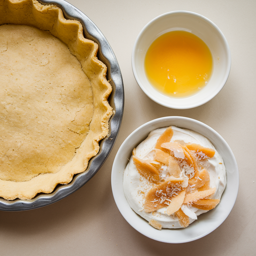 Ingredients for the Best-Ever Coconut Custard Pie