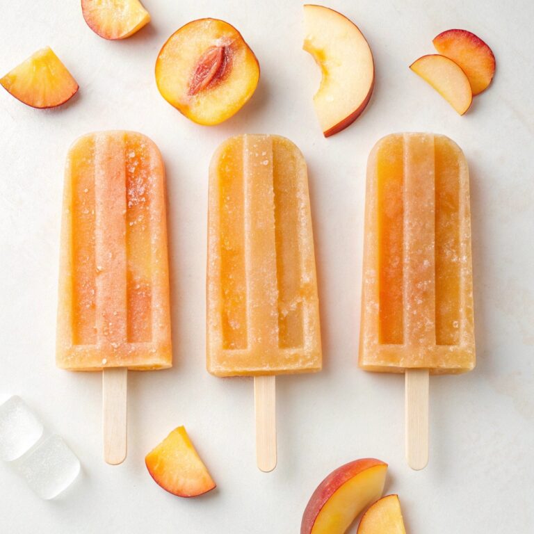 Ginger Peach Tea Popsicles Recipe