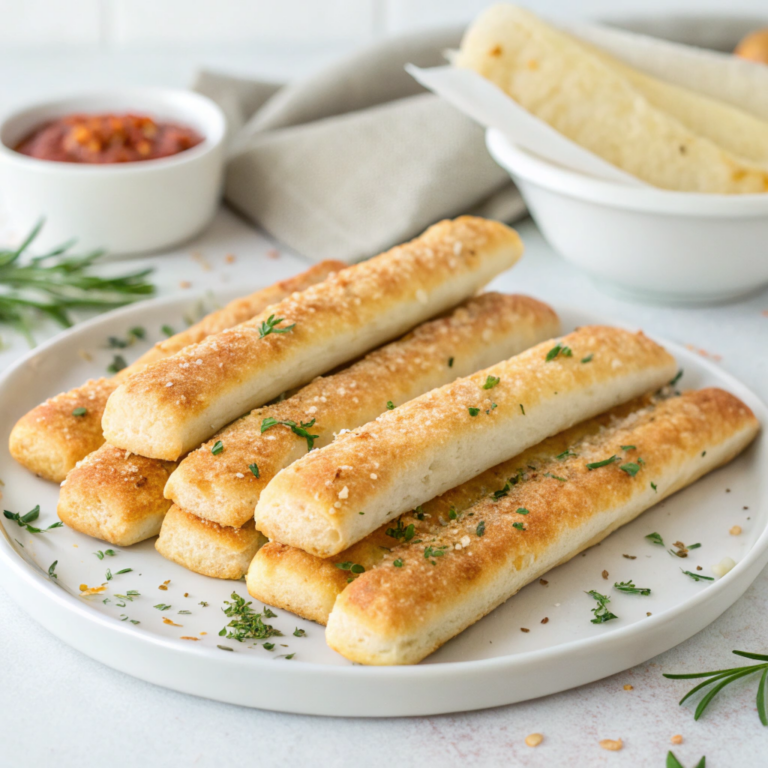 3-Ingredient Breadsticks Recipe (No Yeast)