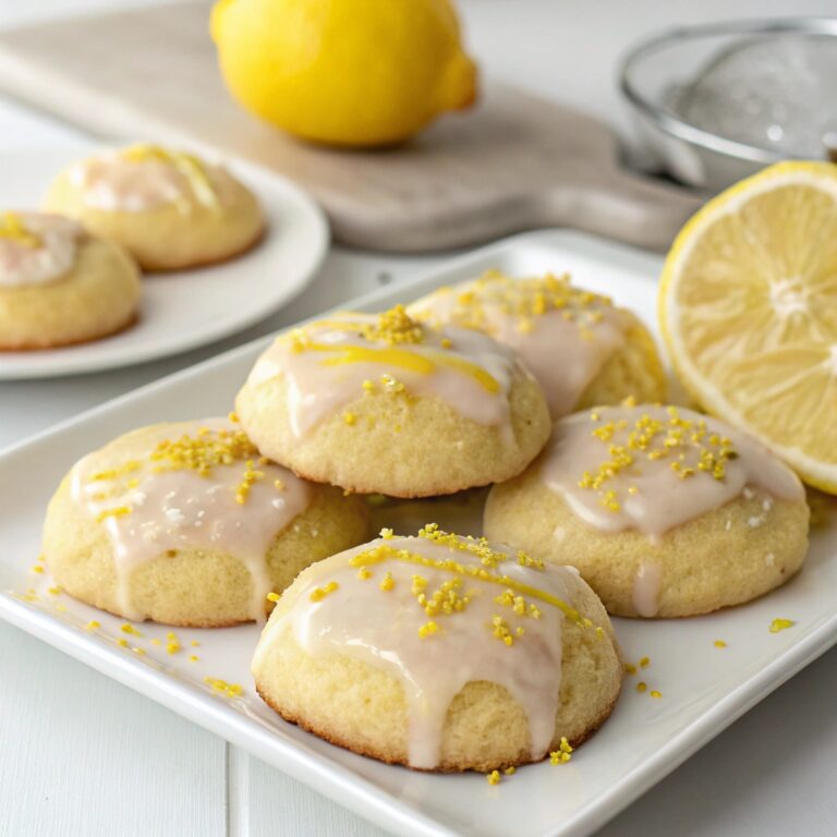 Soft Lemon Cookies With Zesty Lemon Glaze Recipe