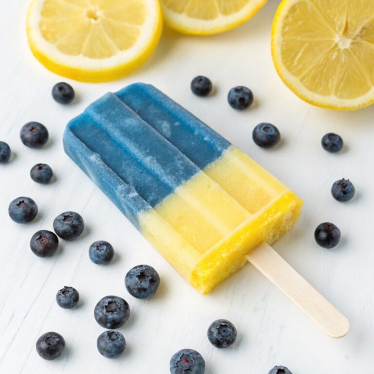 Blueberry Lemon Popsicle