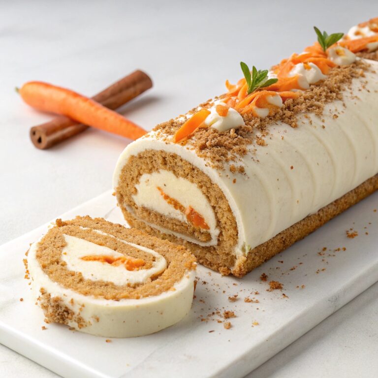 Carrot Cake Cheesecake Roll Recipe