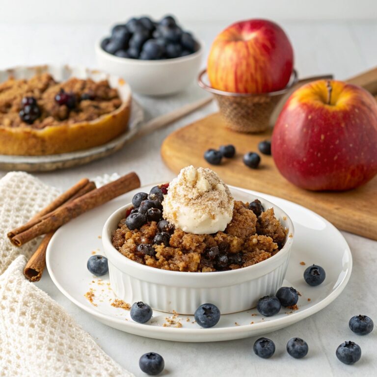 Crock Pot Apple & Blueberry Crisp Recipe