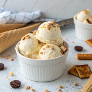 Toasted Marshmallow Ice Cream (No Machine) Recipe