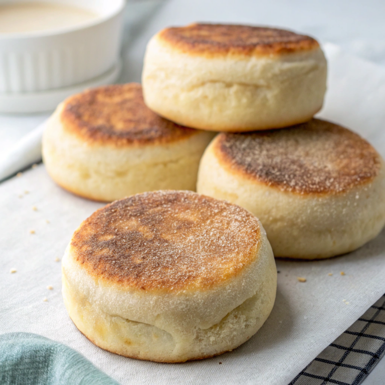 Homemade Sourdough English Muffins