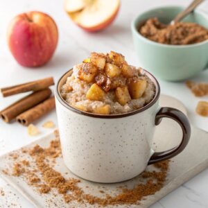 Apple Pie Microwave Oatmeal in a Mug Recipe