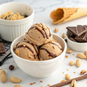 Peanut Butter & Chocolate No Machine Homemade Ice Cream Recipe