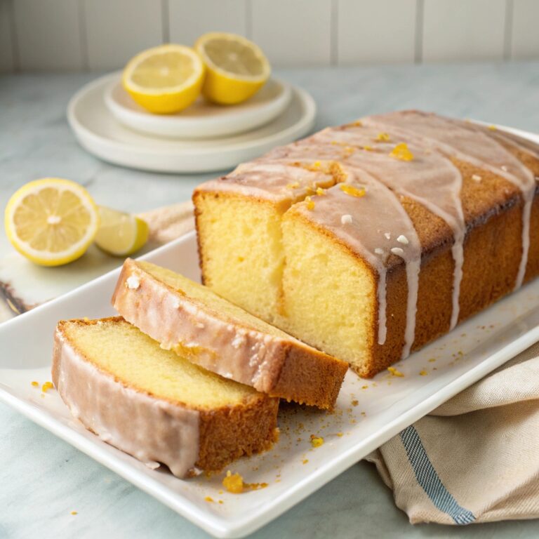 Perfectly Glazed Lemon Pound Cake