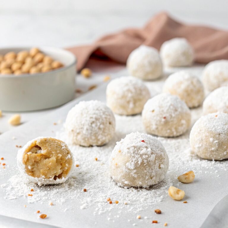 No-Bake Peanut Butter Snowball Cookies Recipe