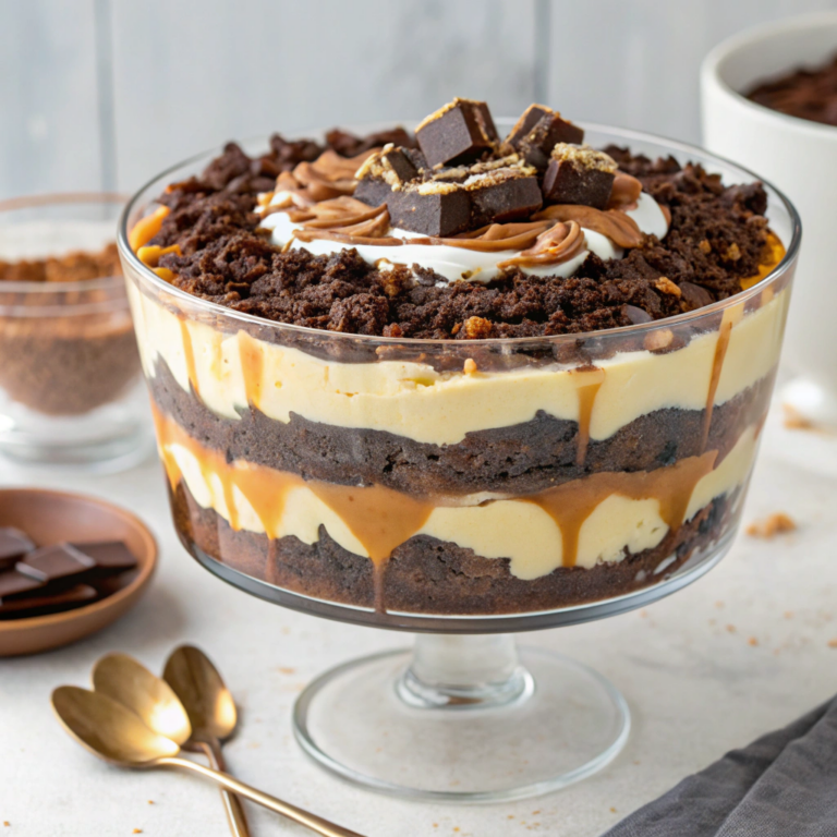 Salted Caramel & Chocolate Brownie Trifle Recipe