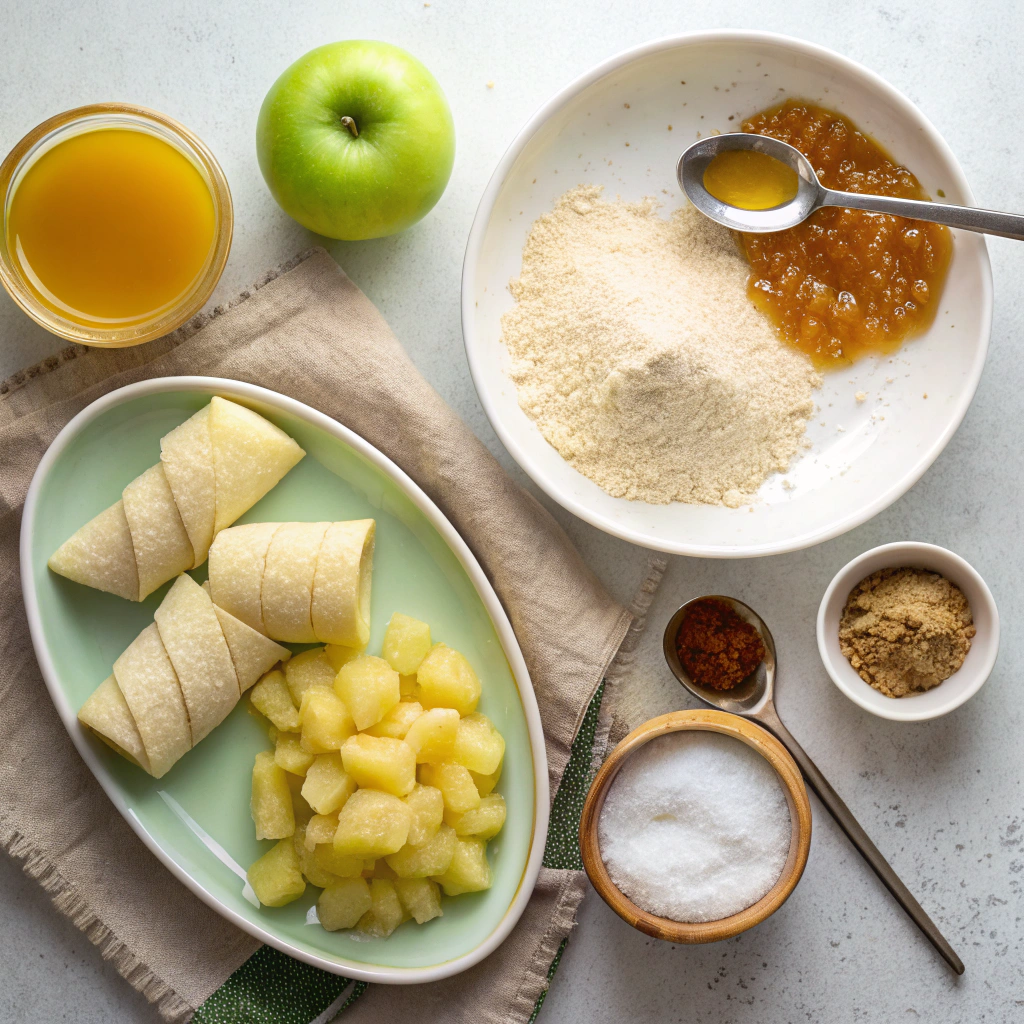 Ingredients for Apple Pie Crescent Rolls