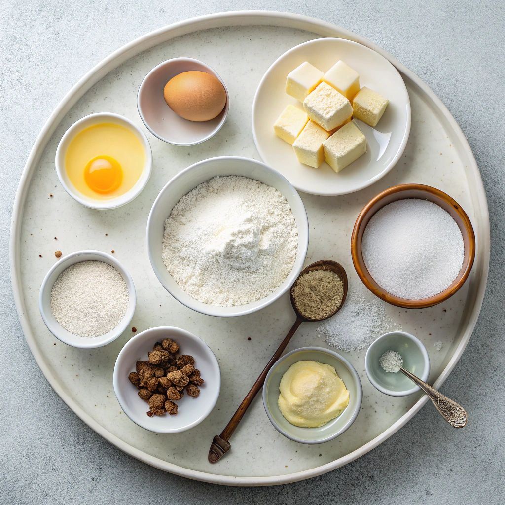 Ingredients for Creamy Vanilla Pudding Ice Cream