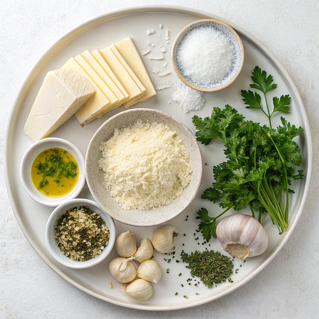 Ingredients for Perfectly Cheesy Monkey Bread