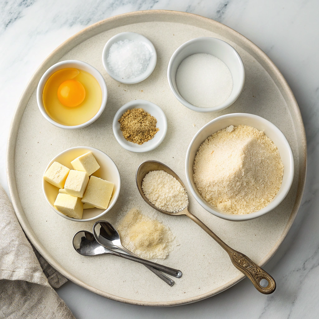 Ingredients for Danish Butter Cookies