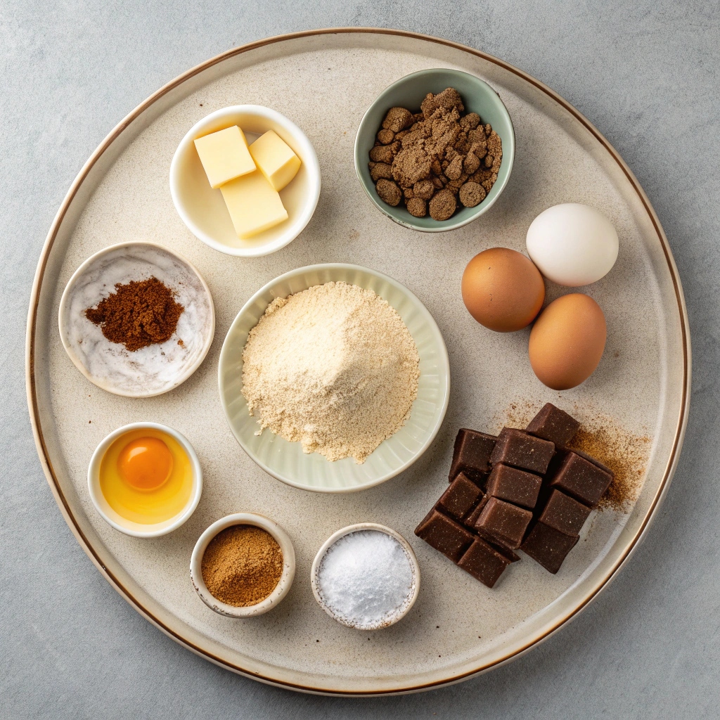 Ingredients for Decadent Irish Chocolate Whiskey Cake