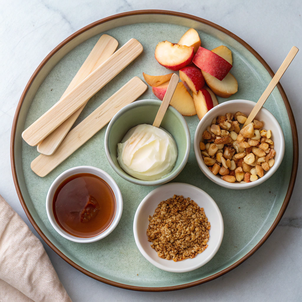 Ingredients for Chewy Caramel Apples