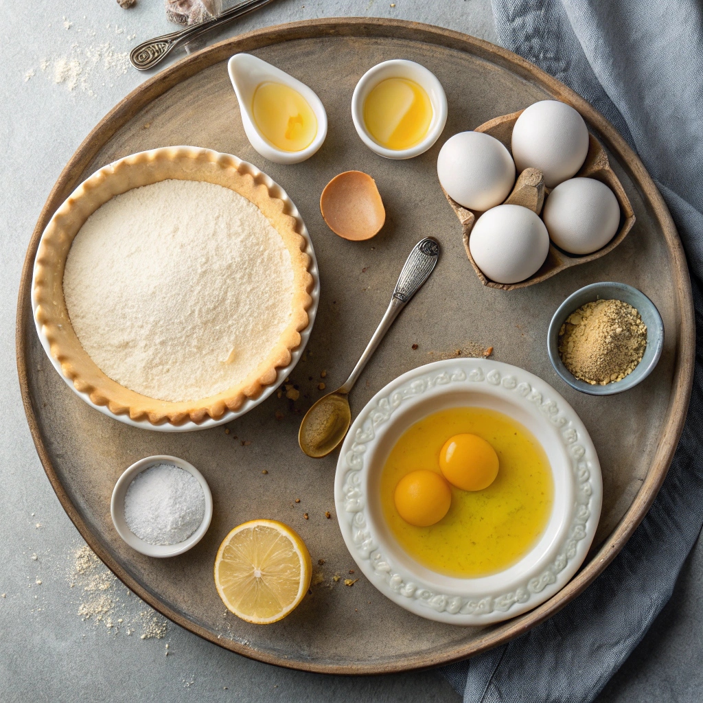 Ingredients for Luscious Creamy Lemon Chiffon Pie