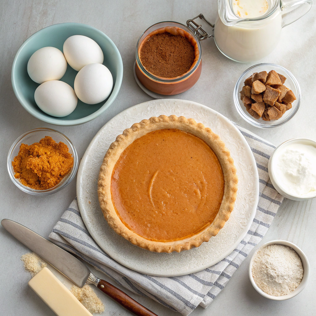 Ingredients for Pumpkin Cream Pie