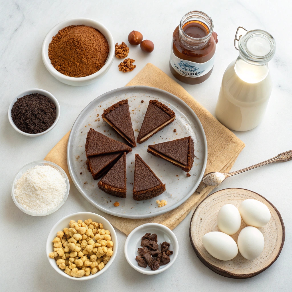 Ingredients for Heavenly Nutella Cheesecake