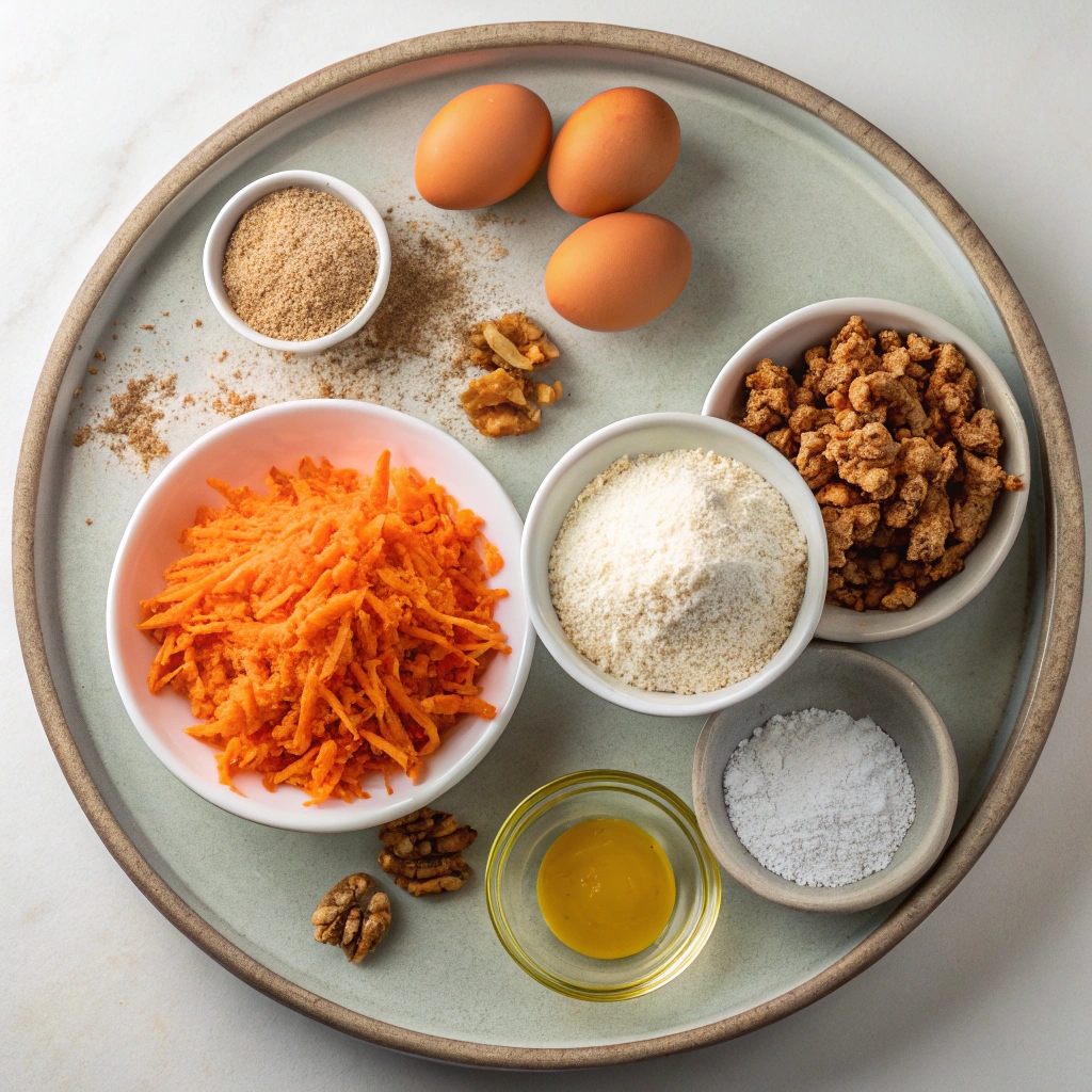 Ingredients for Carrot Cake Sheet Cake