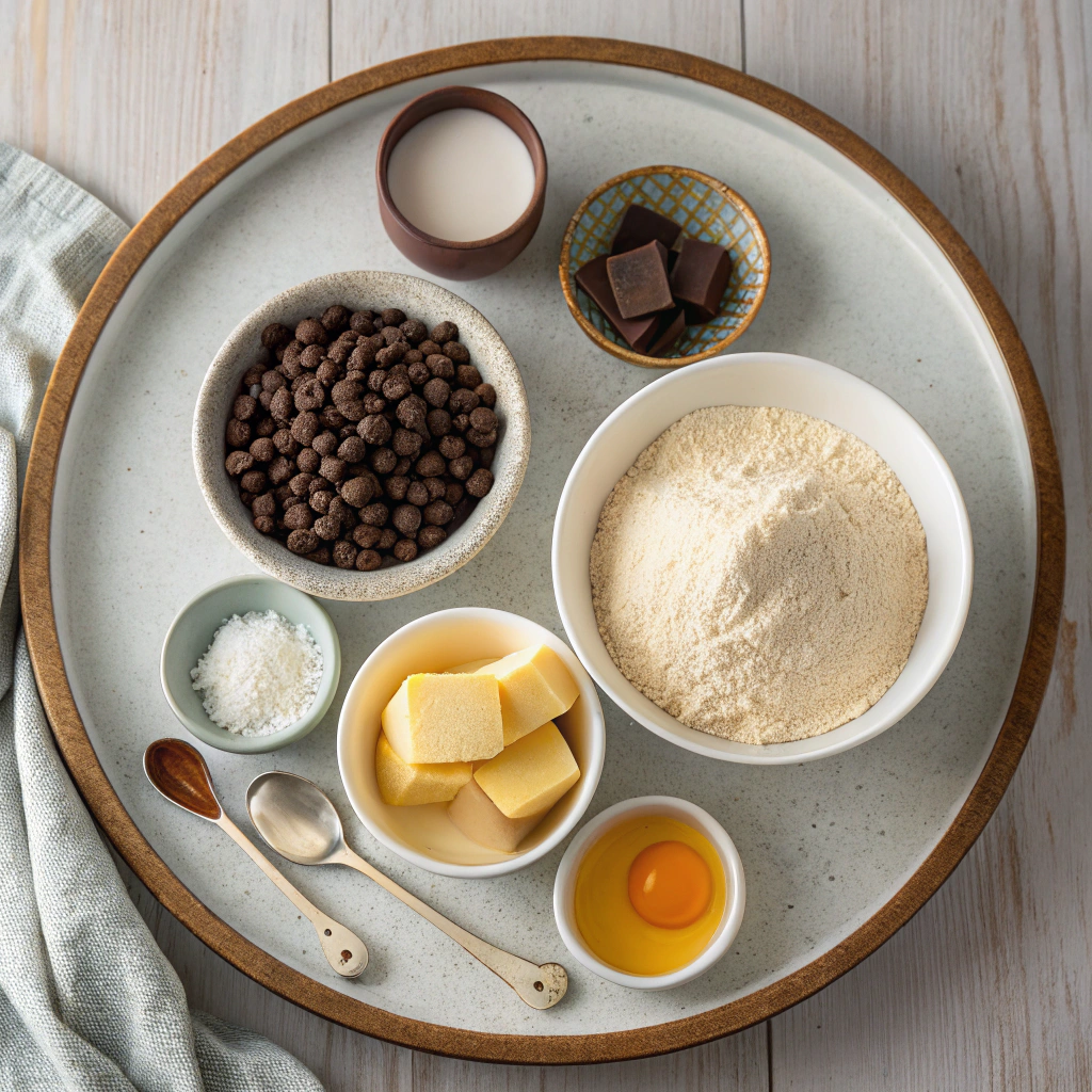 Ingredients for Easy Chocolate Chip Scones