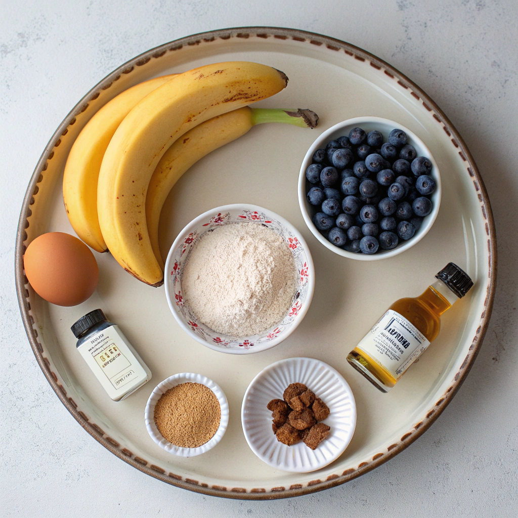 Must-Try Blueberry Banana Bread Ingredients
