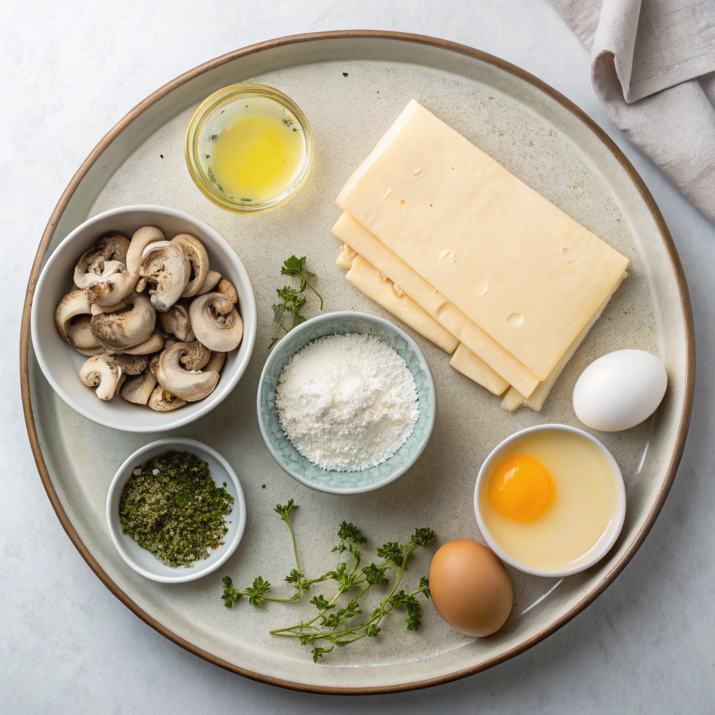 Ingredients for Mushroom Galette