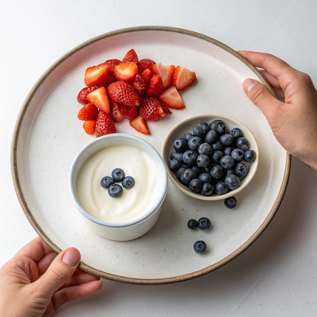 Ingredients for Yogurt and Berries Dog Treats