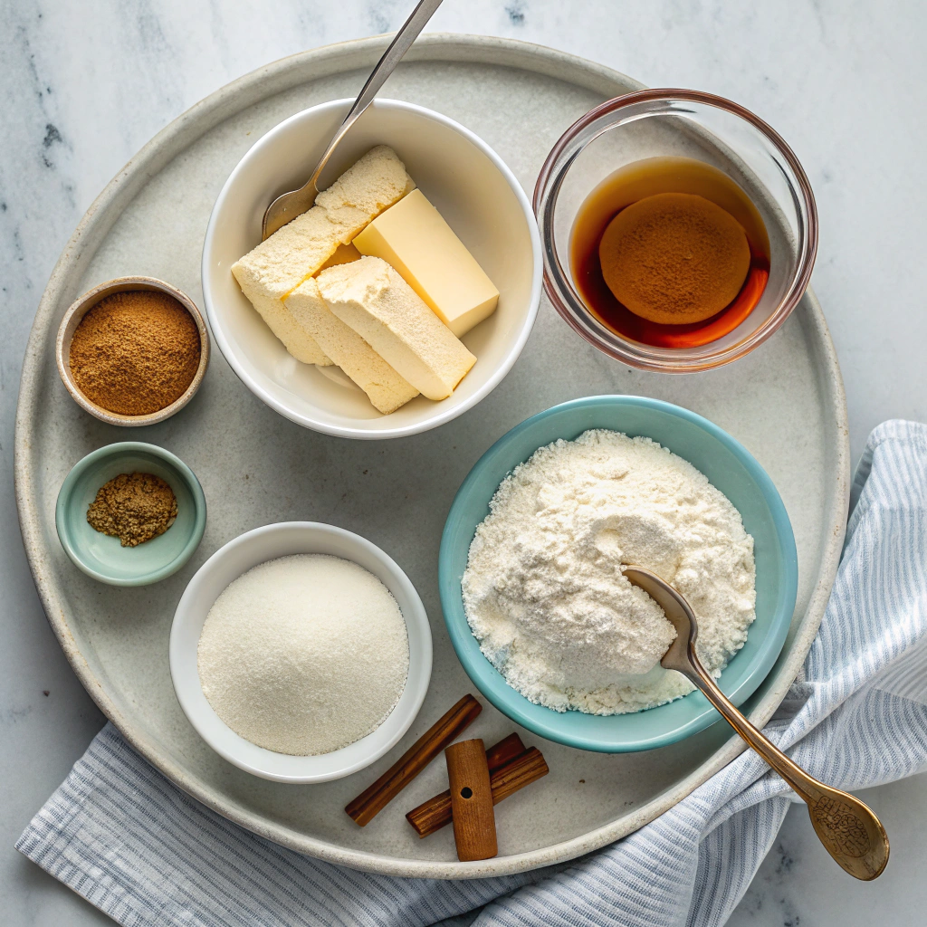 Ingredients for Crazy Dough Cinnamon Rolls