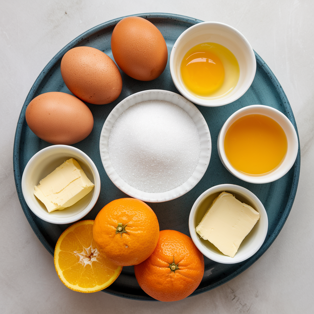 Ingredients for Orange Tart