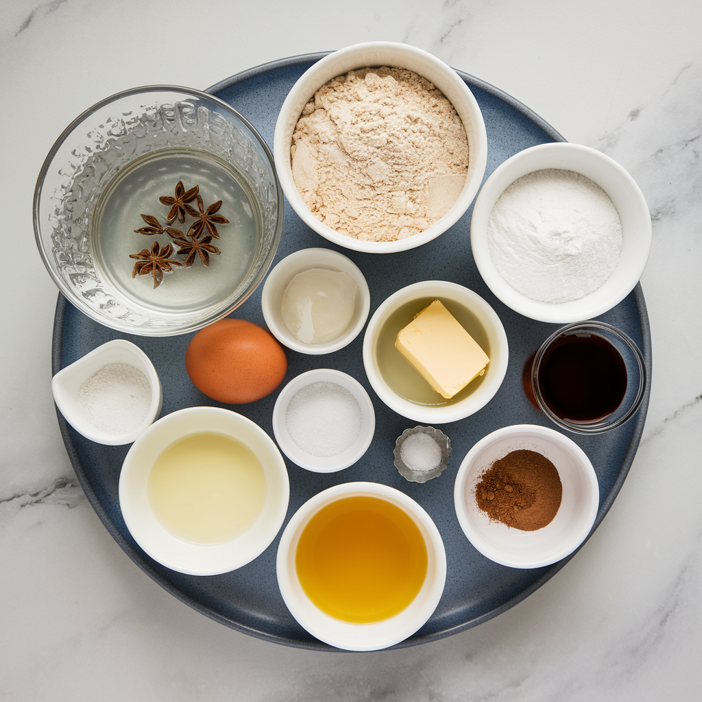 Ingredients for Light & Crisp Mexican Buñuelos