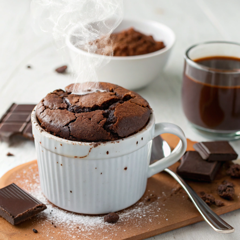 Chocolate Protein Mug Cake (1 Minute)