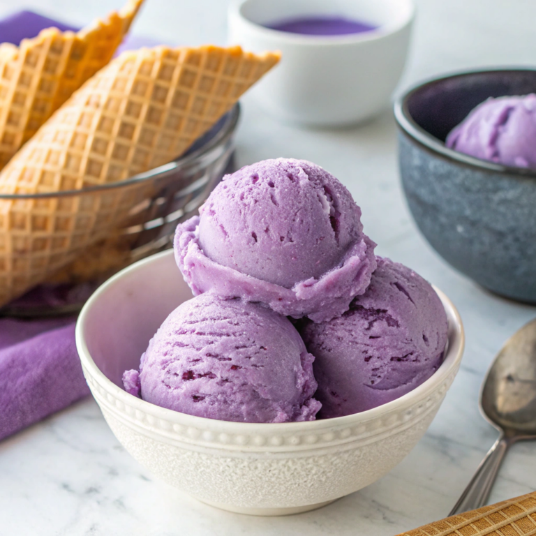 3 Ingredient Ube Ice Cream (No Machine, No Churn — Better Than Trader Joe’s)