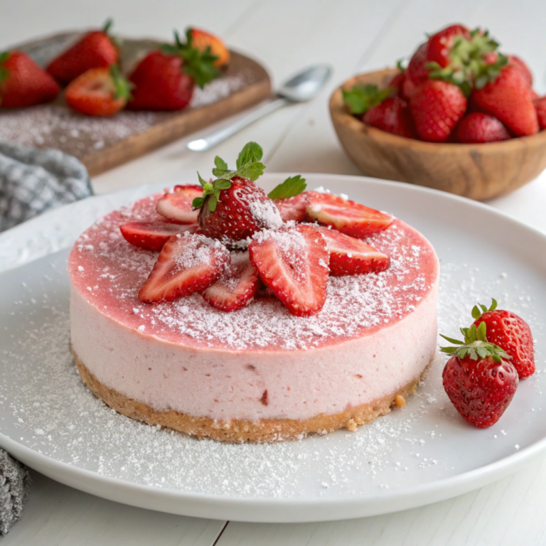 No-Bake Strawberry Cheesecake Recipe